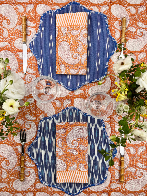 The Paisley Bandana Tablecloth (Mandarin)