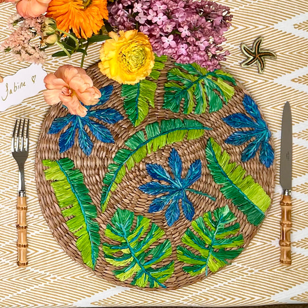 ’The Summer Placemat’ - Tropical Greens