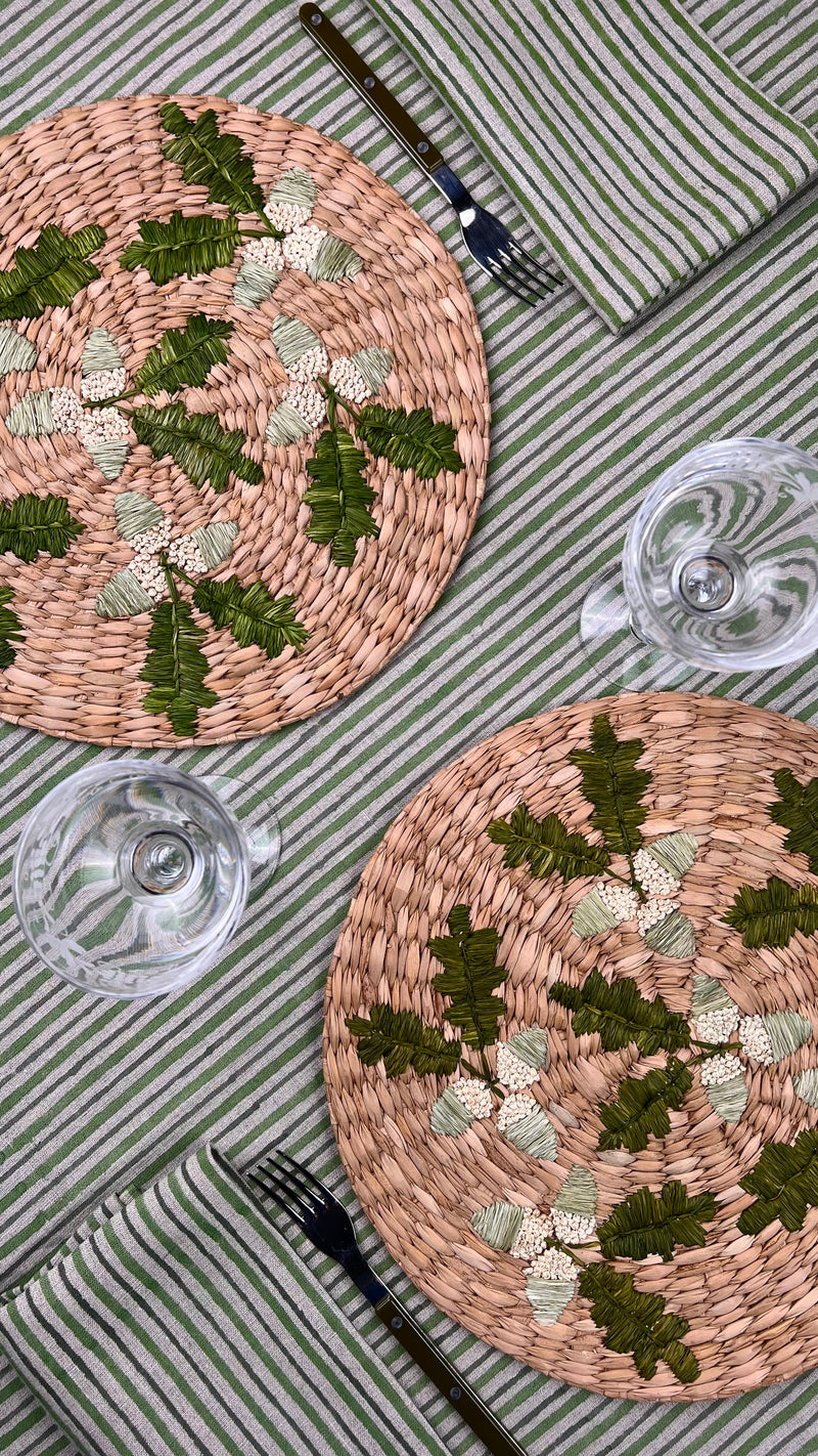 ’The Raffia Placemat’ - Acorn Sprigs