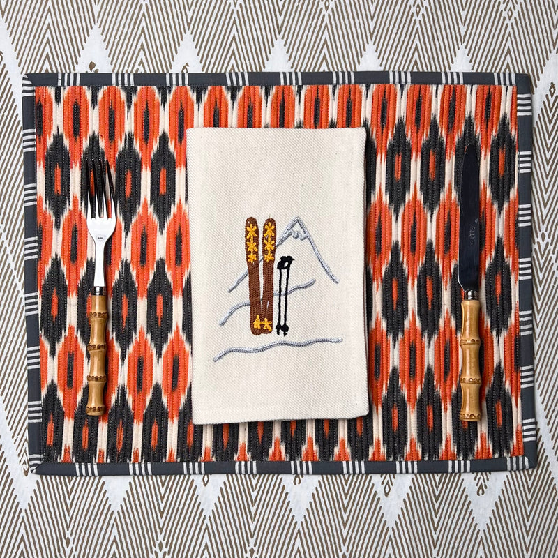 ’The Summit’ - Ski Napkin (Brown)