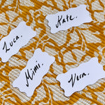 Luxury Place Cards - Scallop (White)