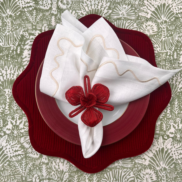 ‘The Breakfast’ Placemat - Scalloped Velvet