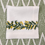 ’The Mimosa Vine’ Linen Napkin