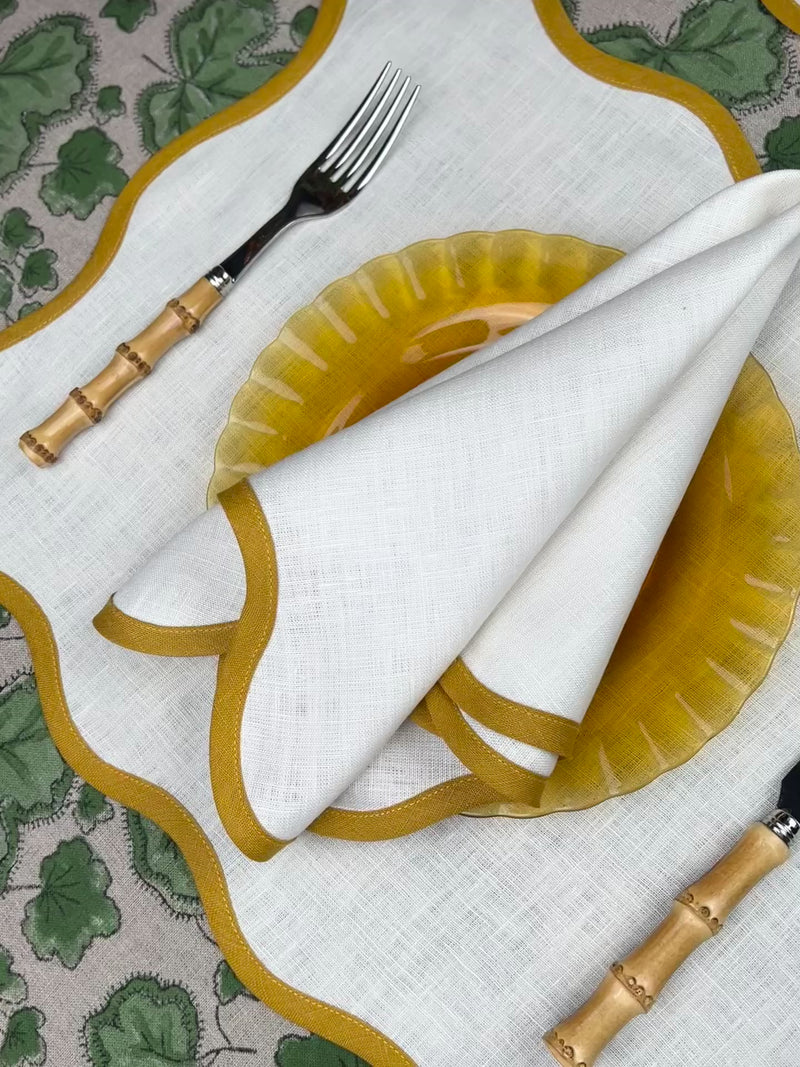 ‘The Scallop’ Placemat - 100% Linen